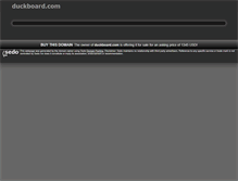 Tablet Screenshot of duckboard.com